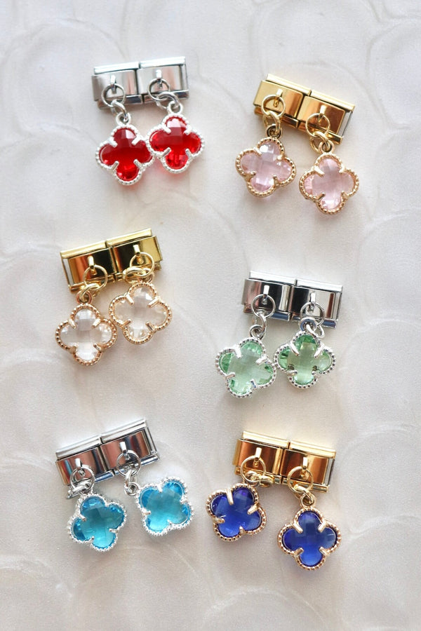 Italian Charms | DANGLE CLOVERS ITALIAN CHARM BAR LAMOON 