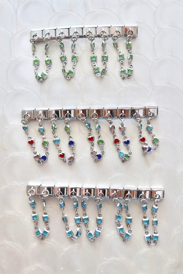 Italian Charms | SILVER DANGLES ITALIAN CHARM BAR LAMOON 