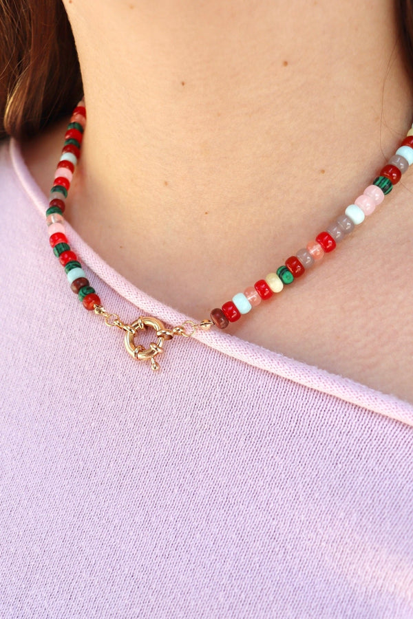 Natural Stone Toggle Necklace NECKLACES Josslyn 