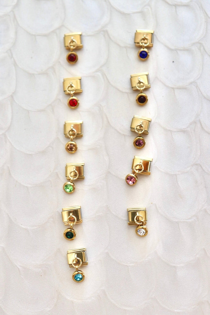 Italian Charms | DANGLE BIRTHSTONE ITALIAN CHARM BAR LAMOON 