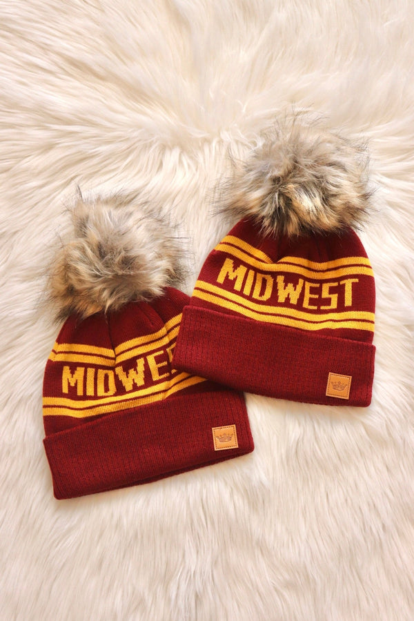 Midwest Pom Beanie Hat Panache Apparel 
