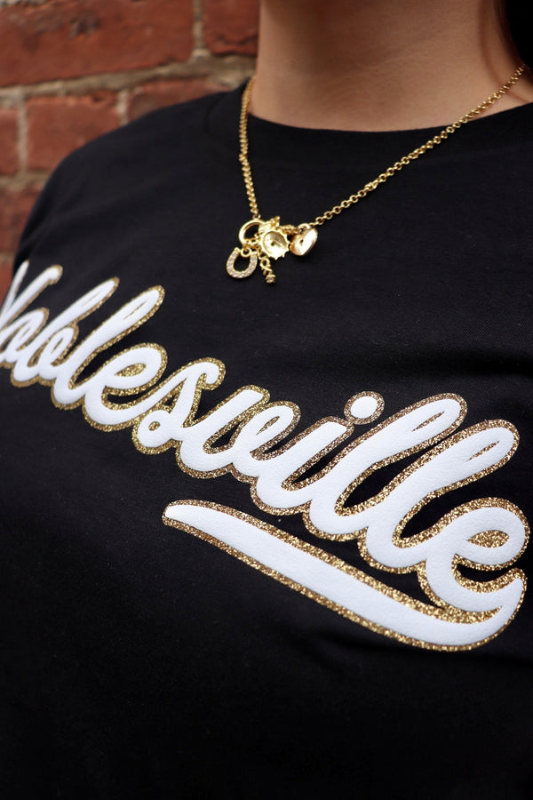 Noblesville Inspired Varsity Tee TOPS NoBullWoman Apparel 