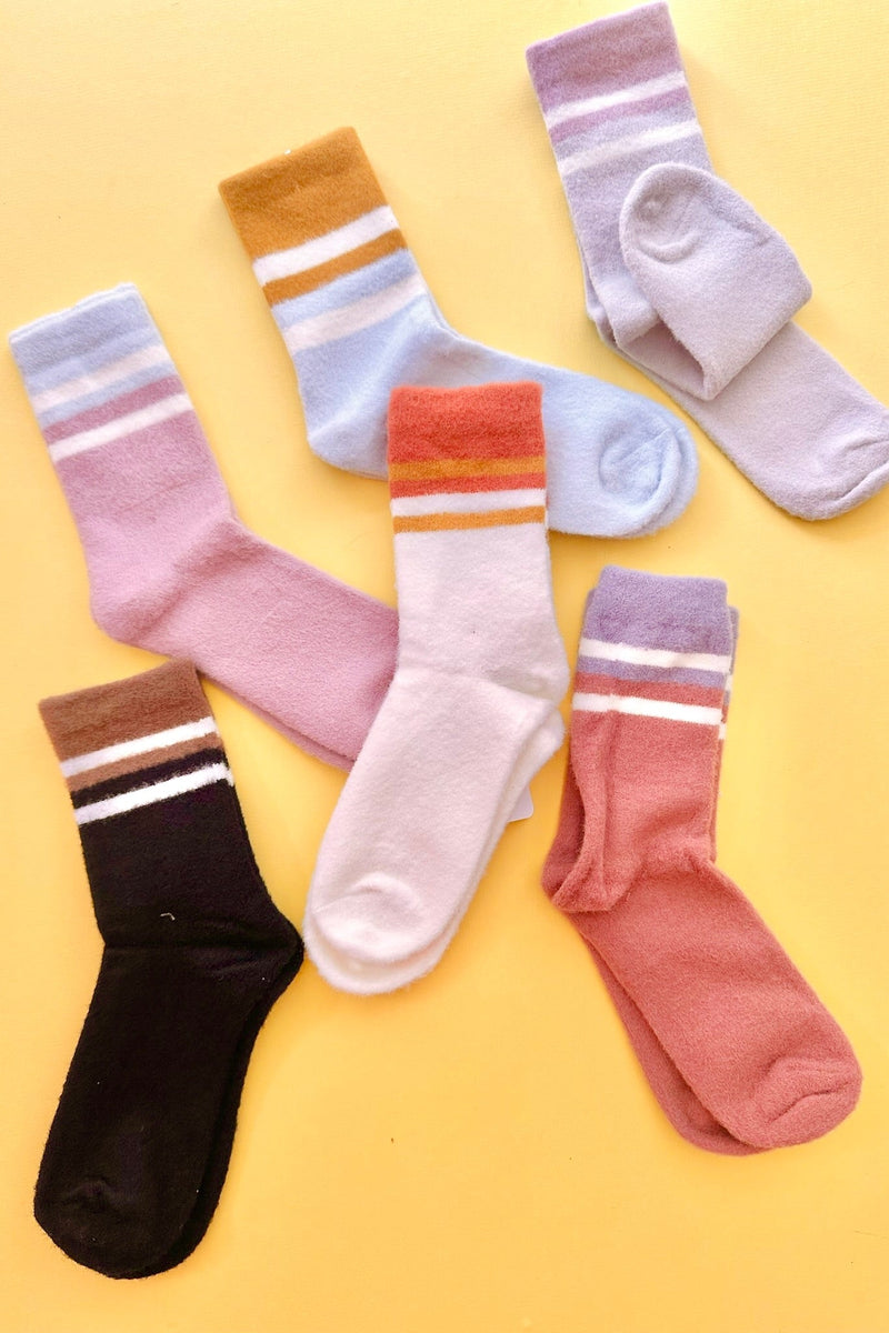 Striped Cozy Socks - 6 Colors Wild Bohemian 