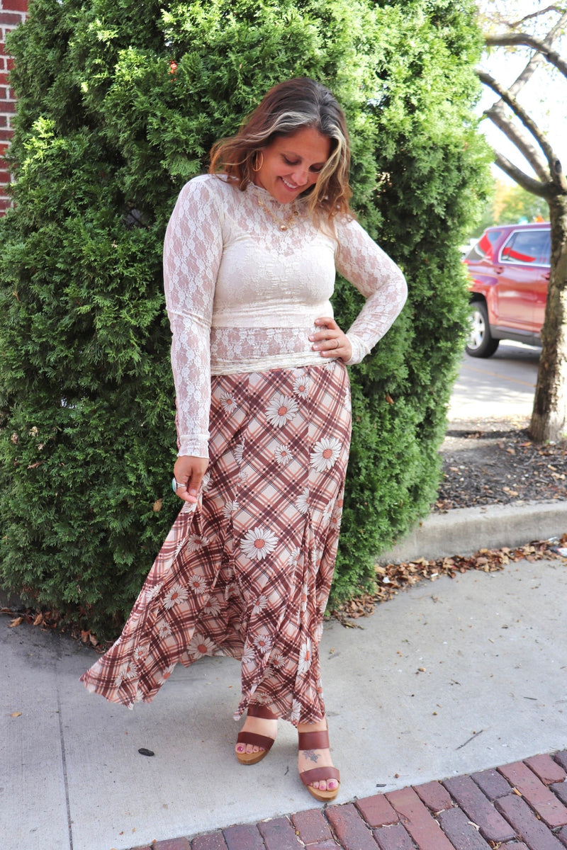 Lace Layering Top in Champagne TOPS VeryJ 