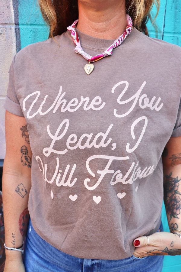Where You Lead Tee TOPS Poppy + Pine 