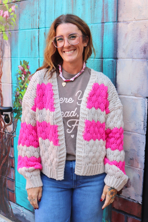Sophie Chunky Knit Cardigan OUTERWEARS Wishlist 