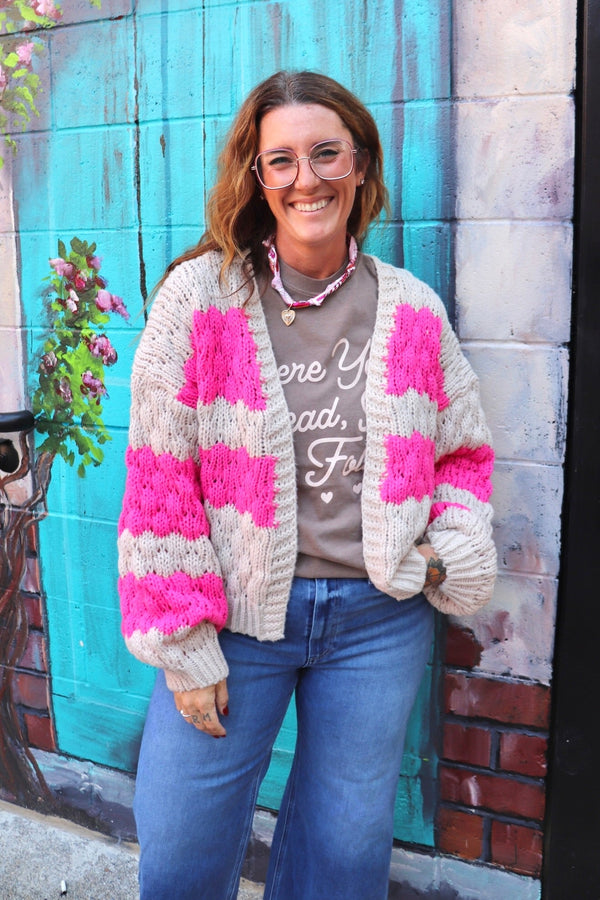 Sophie Chunky Knit Cardigan OUTERWEARS Wishlist 