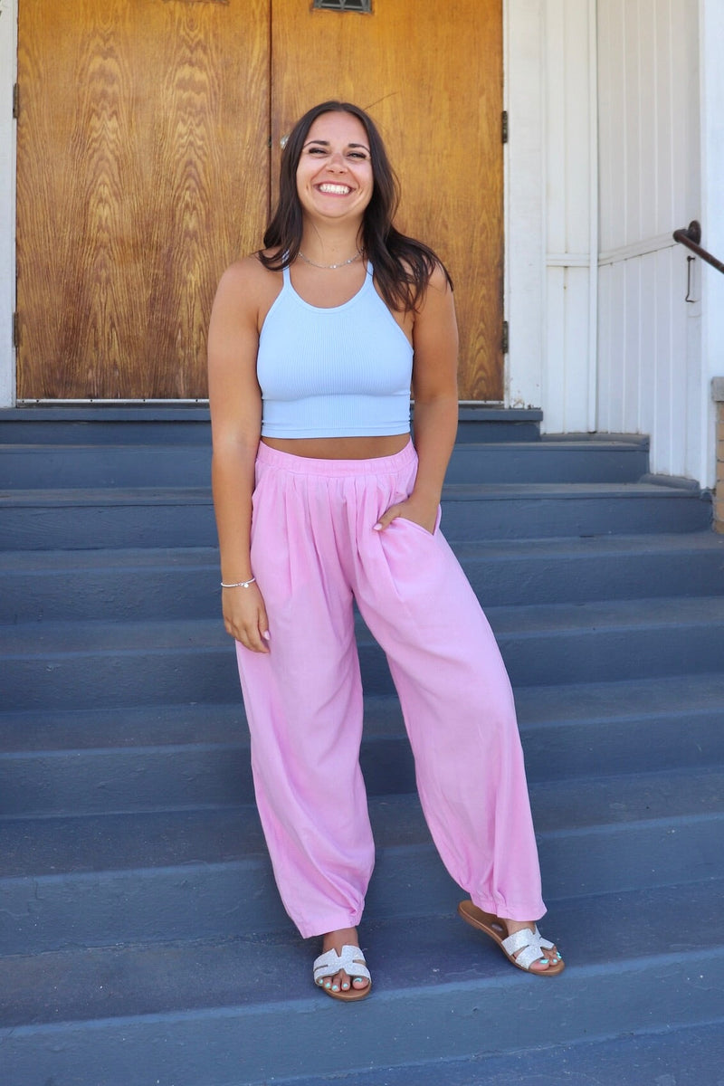 Laid Back Pants in Pink Lady Wild Bohemian 