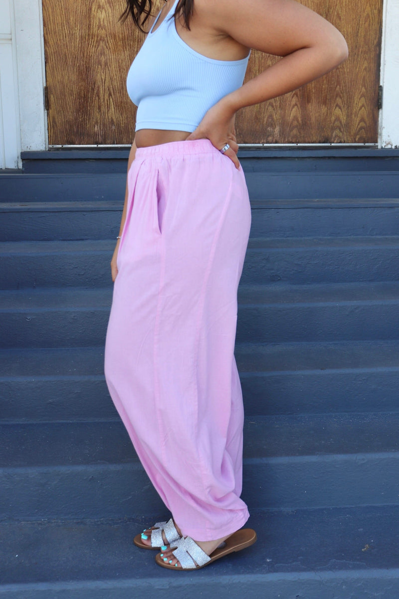 Laid Back Pants in Pink Lady Wild Bohemian 
