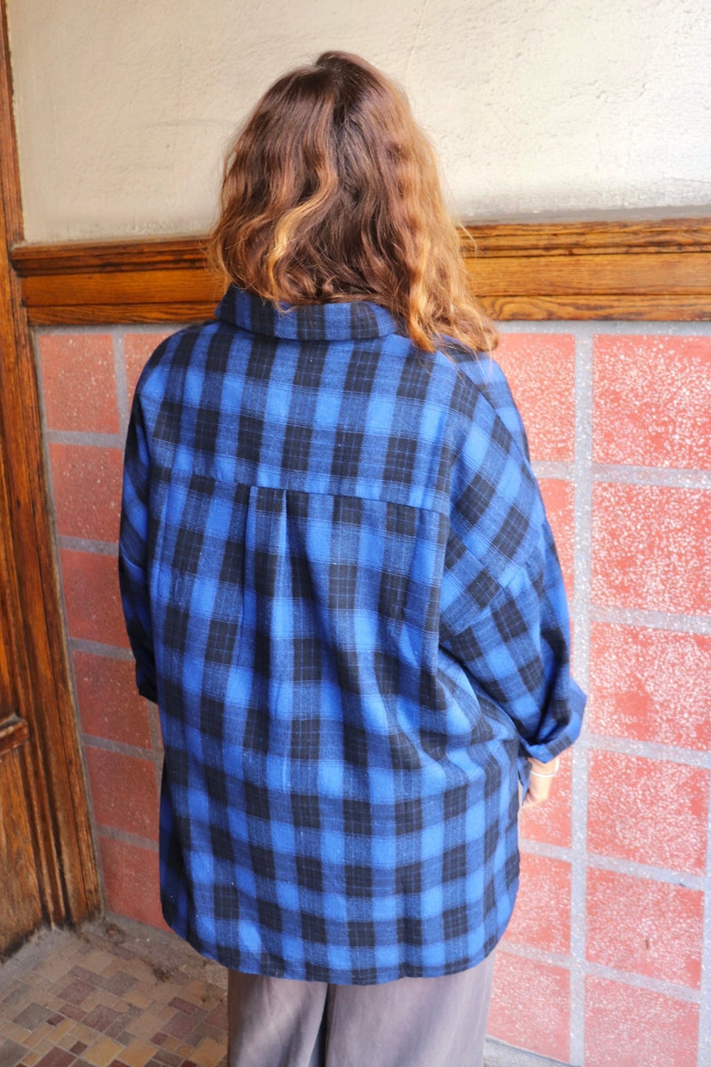 Chloe Oversized Flannel TOPS Aemi + Co 