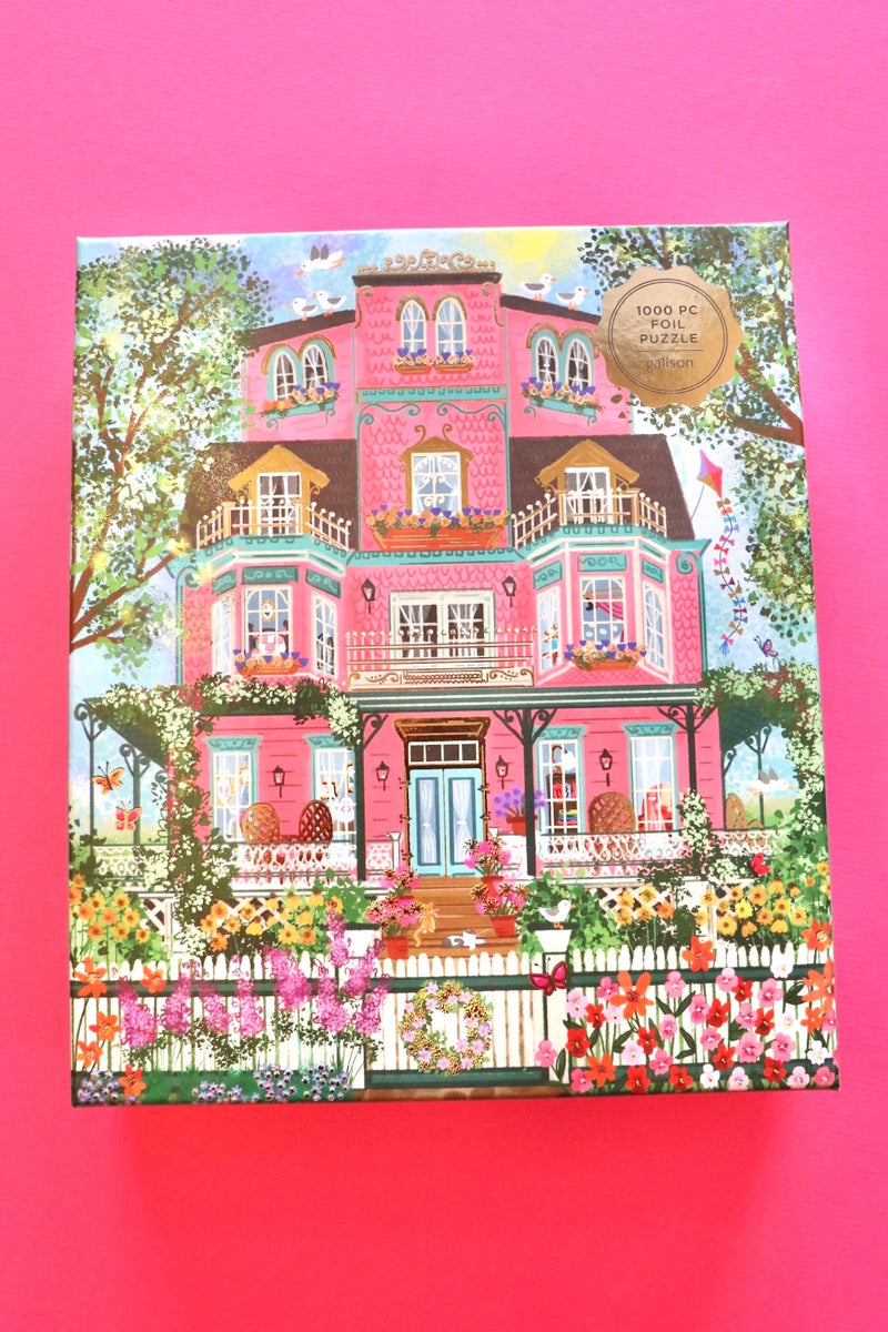 Gold Foil Victorian Home 1000 Piece Puzzle GIFT Chronicle Books 