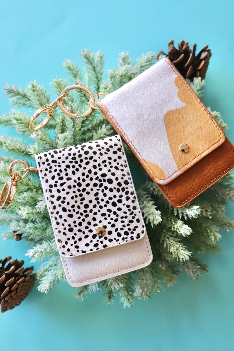 Animal Print Card Holder Keychain BAGS FREM 