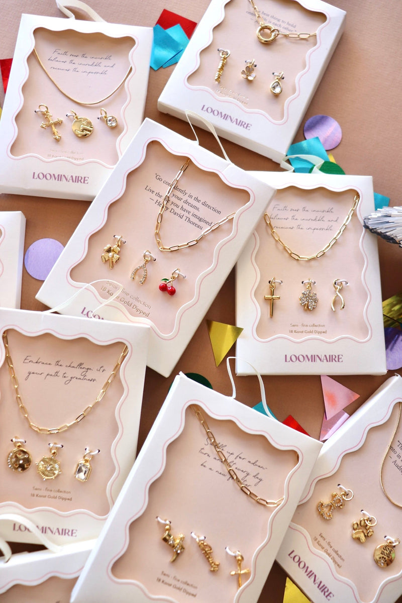 18k Gold Dipped Charm Necklace Kits NECKLACES FREM 