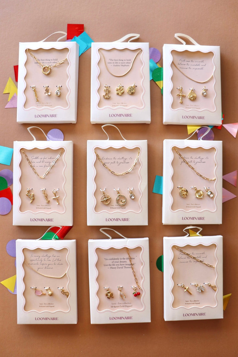 18k Gold Dipped Charm Necklace Kits NECKLACES FREM 