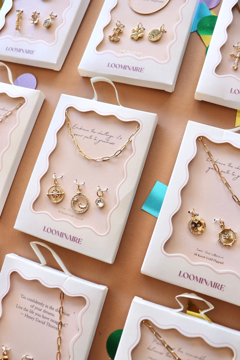 18k Gold Dipped Charm Necklace Kits NECKLACES FREM 