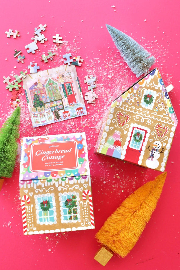 Gingerbread Cottage 500 Piece Puzzle GIFT Chronicle Books 