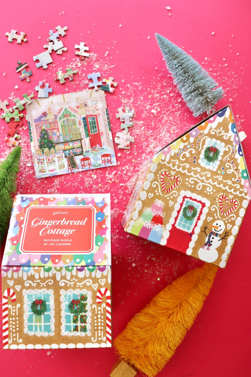 Gingerbread Cottage 500 Piece Puzzle GIFT Chronicle Books 