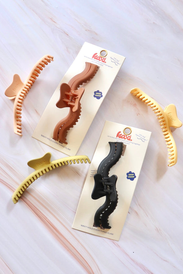 Wavy Hold-Everything Hair Claws HAIR ACCESSORIES Kaxi 