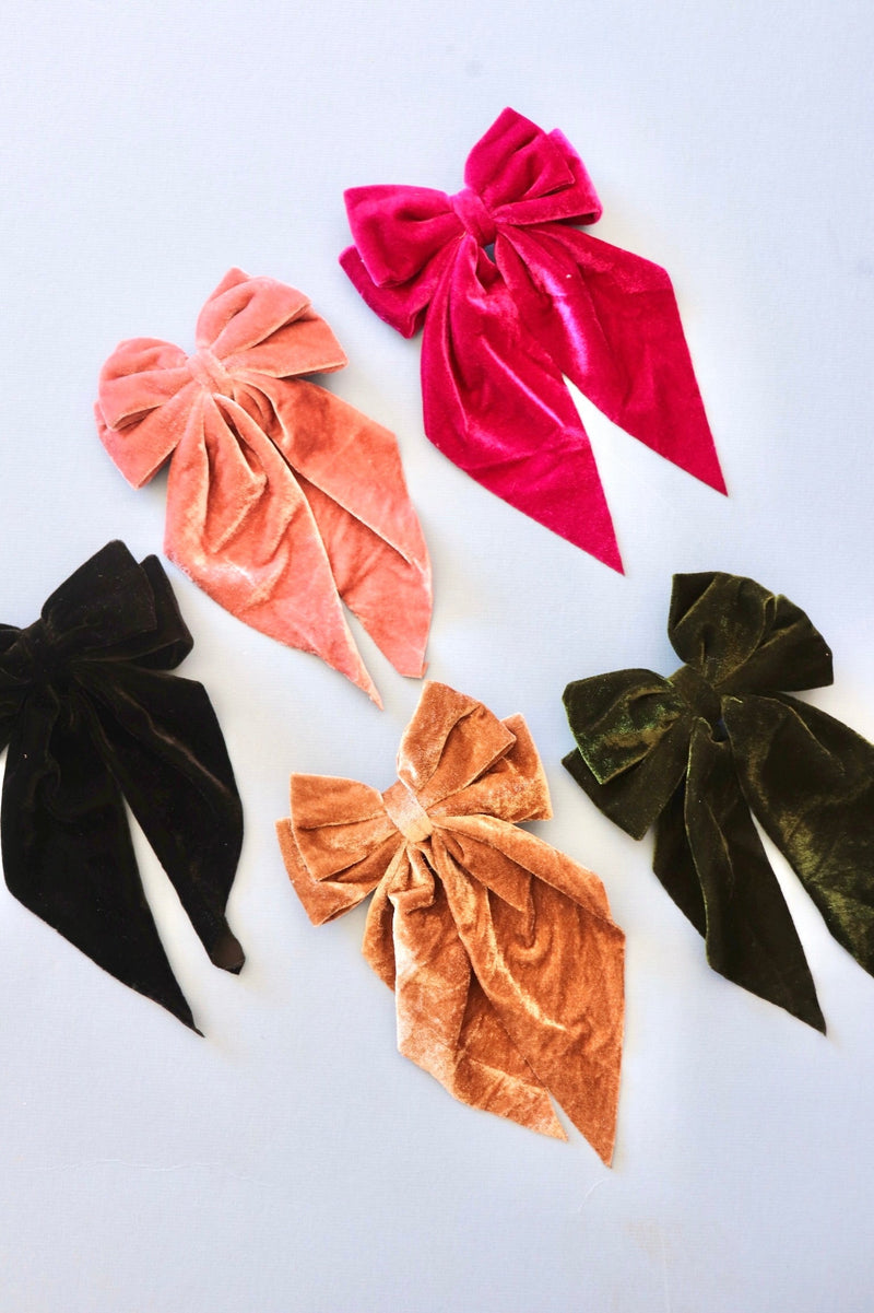 Velvet Hair Bows HAIR ACCESSORIES Love + Repeat 