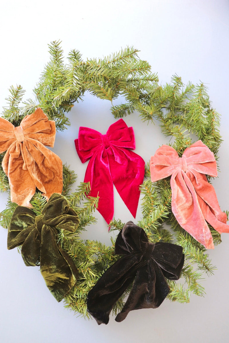 Velvet Hair Bows HAIR ACCESSORIES Love + Repeat 