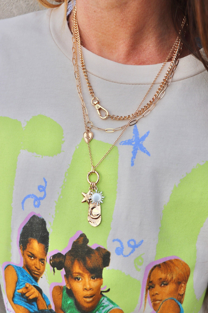 Multilayered Charm Necklaces NECKLACES Josslyn STYLE A 