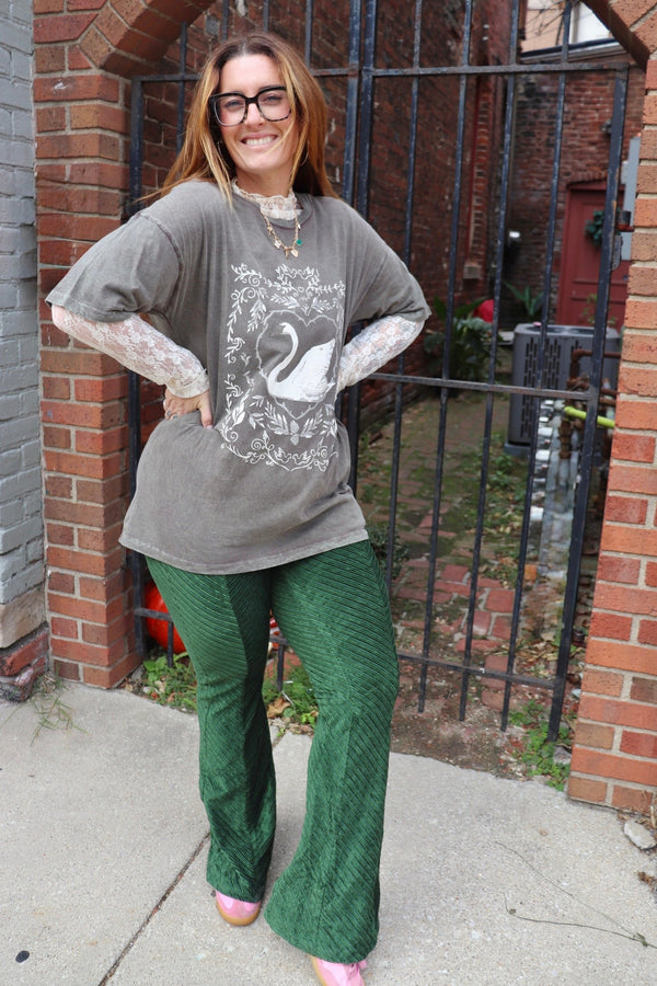 Penny Pull On Velvet Flares - Free People PANTS Free People 