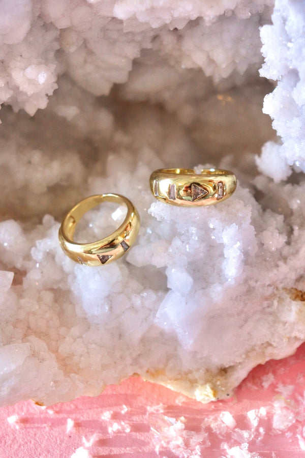 Gold Filled "Media" Gemstone Ring RING Aim Eternal 