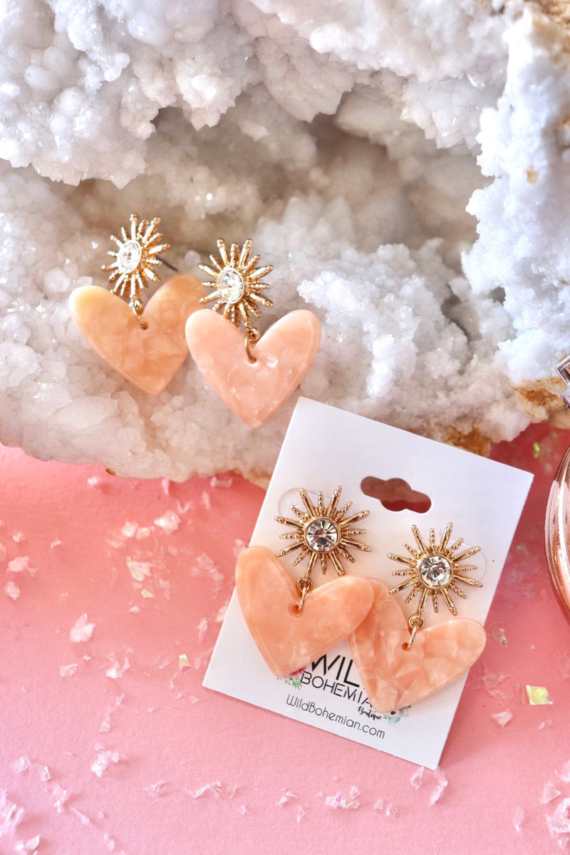 Acrylic Heart Earrings EARRINGS Josslyn 