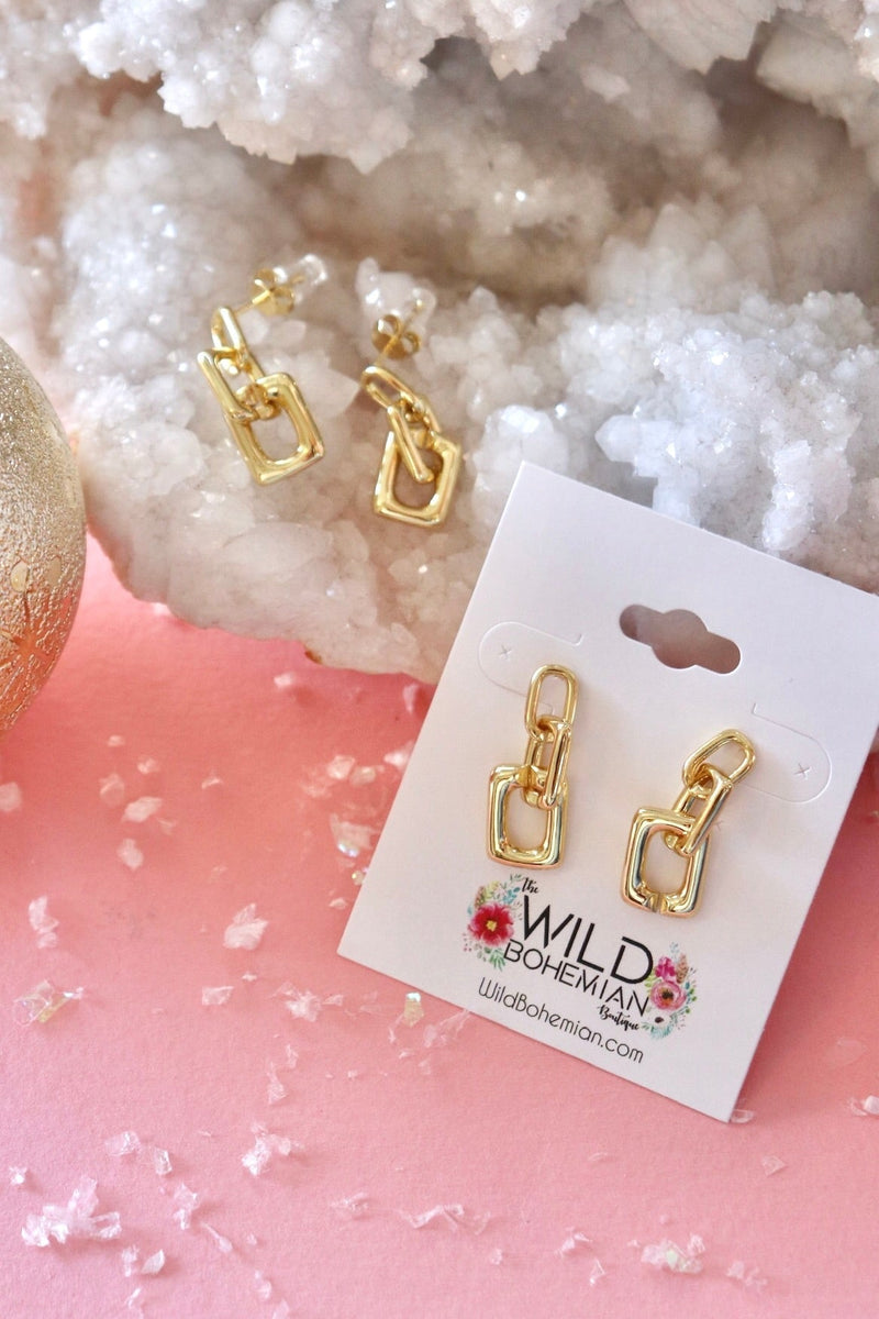 Tarnish Resistant Drop Chain Earring EARRINGS Aim Eternal 