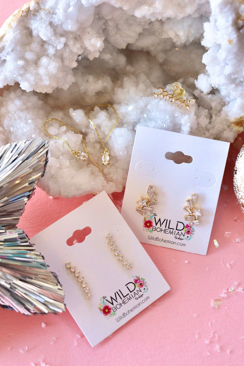 Tarnish Resistant Rhinestone Earrings EARRINGS Aim Eternal 