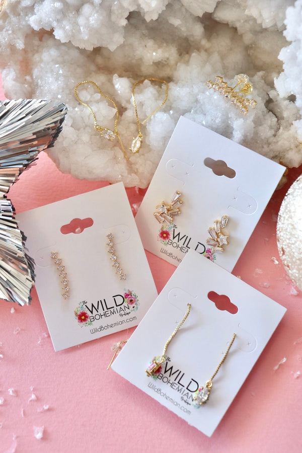 Tarnish Resistant Rhinestone Earrings EARRINGS Aim Eternal 