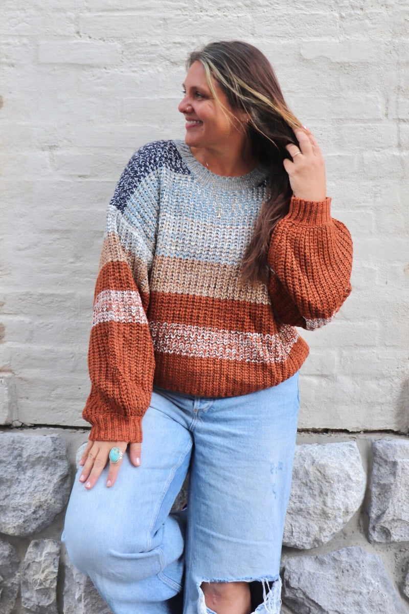 Autumn Sunset Sweater TOPS IVE 