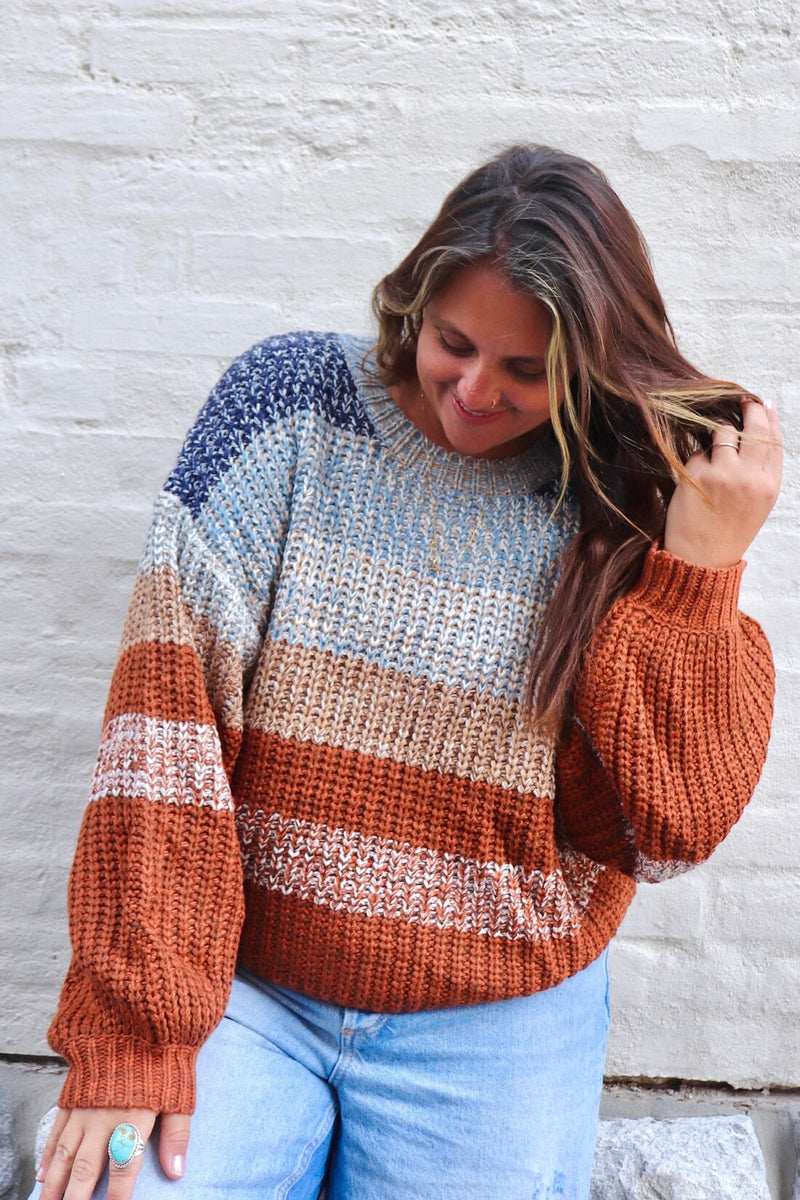 Autumn Sunset Sweater TOPS IVE 