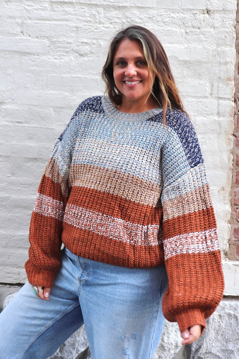 Autumn Sunset Sweater TOPS IVE 