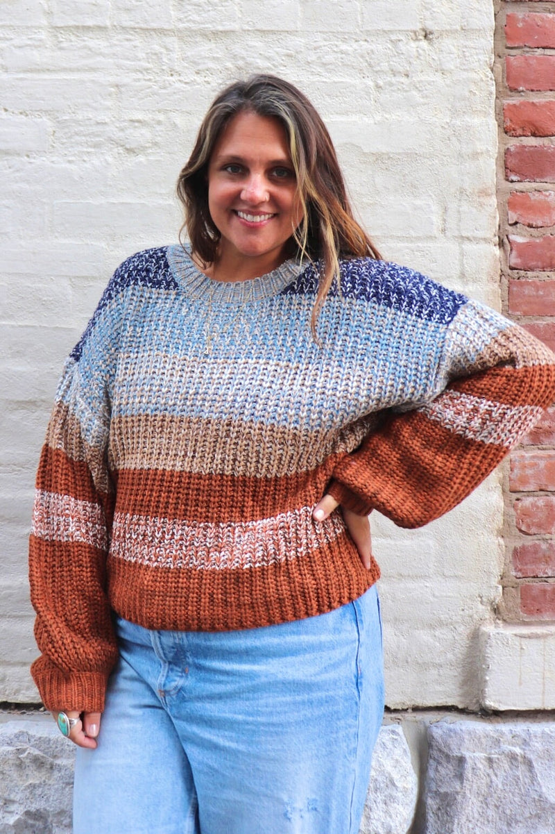 Autumn Sunset Sweater TOPS IVE 