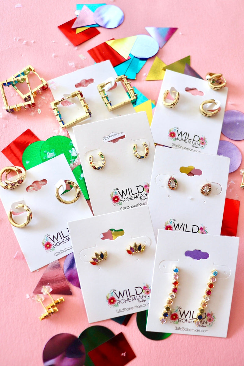 Gold Filled Rainbow Earrings EARRINGS Aim Eternal 