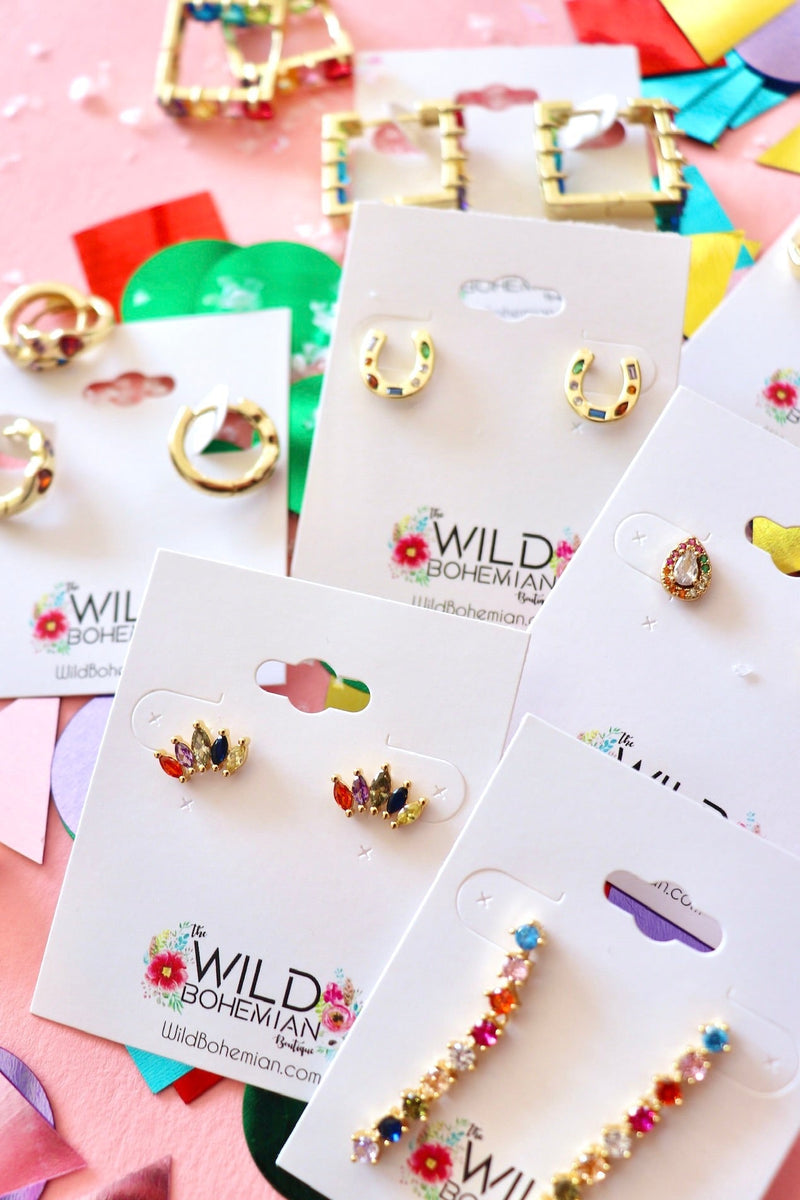 Gold Filled Rainbow Earrings EARRINGS Aim Eternal 