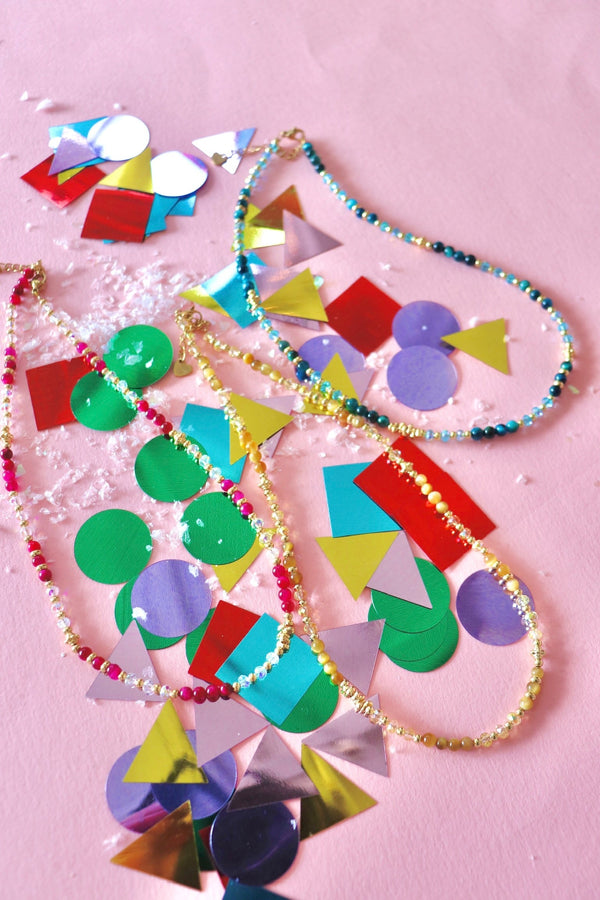 24k Gold Filled Gemstone Necklace NECKLACES Aim Eternal 