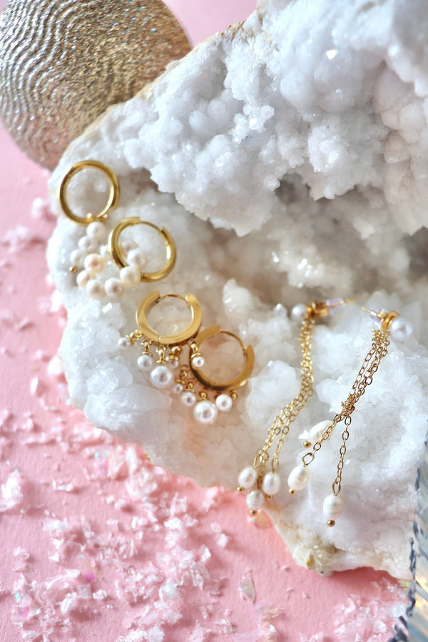 Tarnish Resistant Pearl Earrings EARRINGS Aim Eternal 