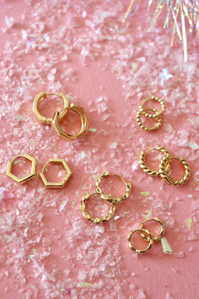 Gold Filled Classic Gold Hoops EARRINGS Aim Eternal 