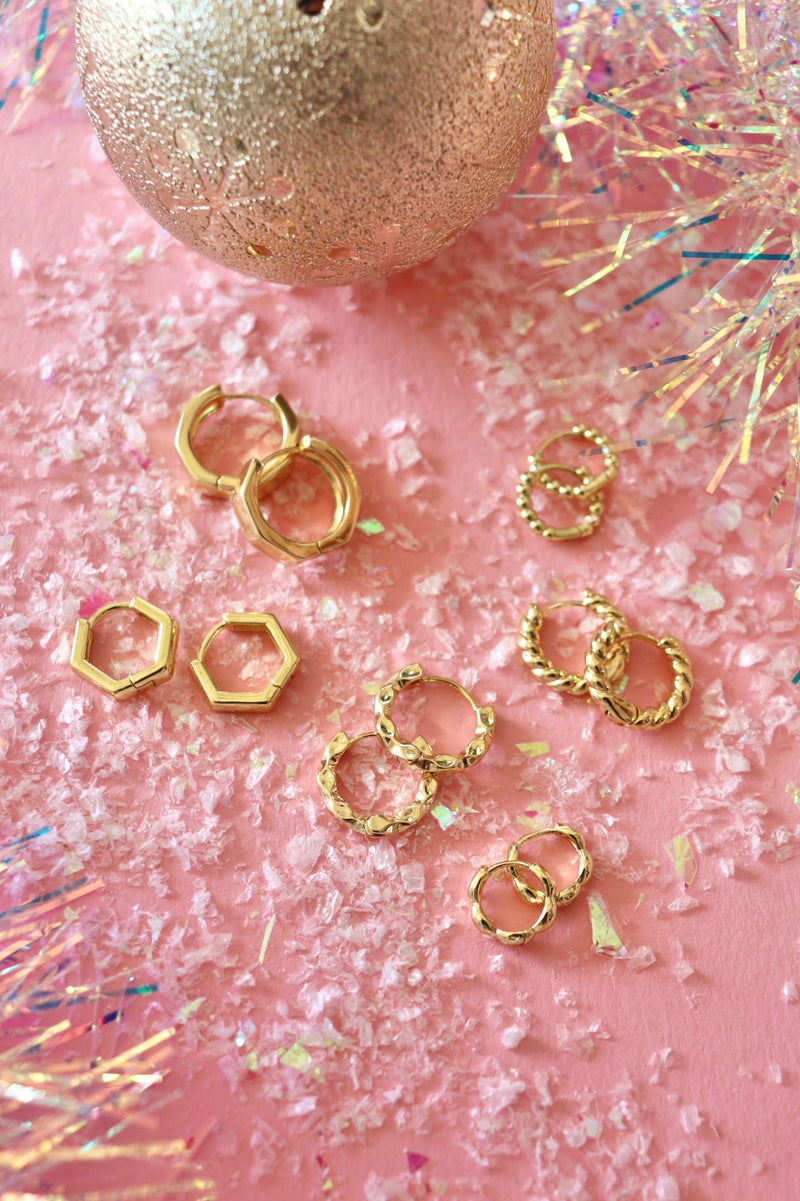 Gold Filled Classic Gold Hoops EARRINGS Aim Eternal 