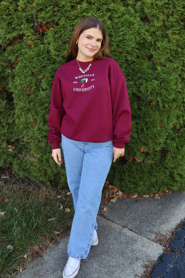Embroidered Whoville Sweatshirt TOPS UNMATCHED 