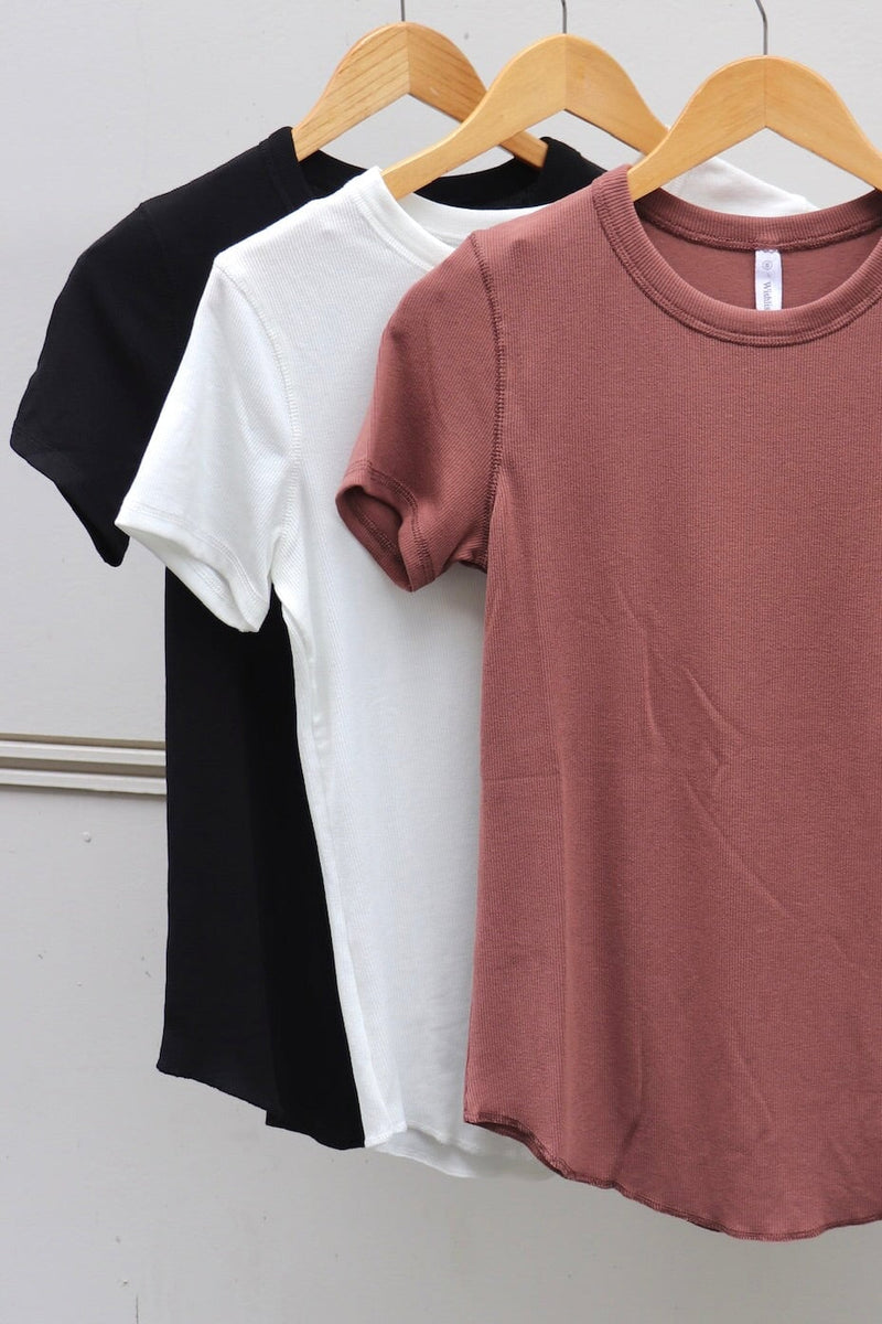 Ribbed Knit Tees | 3 Colors Wild Bohemian 