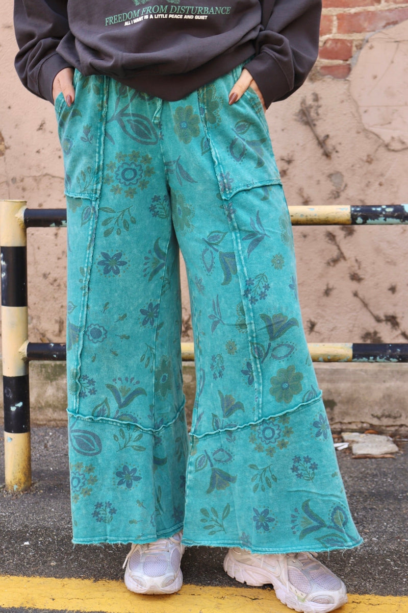 Elena Floral Sweatpants PANTS Easel 