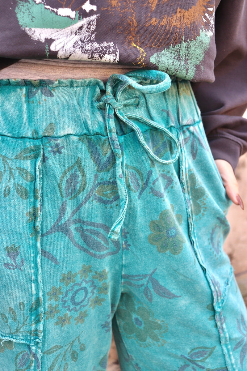 Elena Floral Sweatpants PANTS Easel 