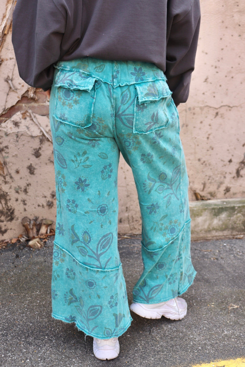 Elena Floral Sweatpants PANTS Easel 