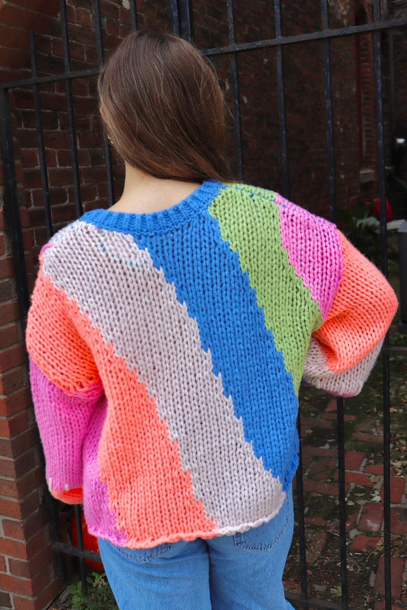 Tanner Colorblock Sweater TOPS Easel 