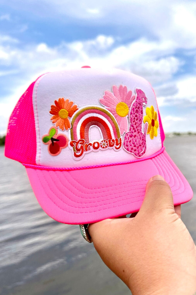 ONE OF A KIND “Groovy Girl" Trucker Hat Wild Bohemian 