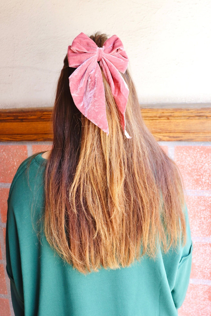 Velvet Hair Bows HAIR ACCESSORIES Love + Repeat 
