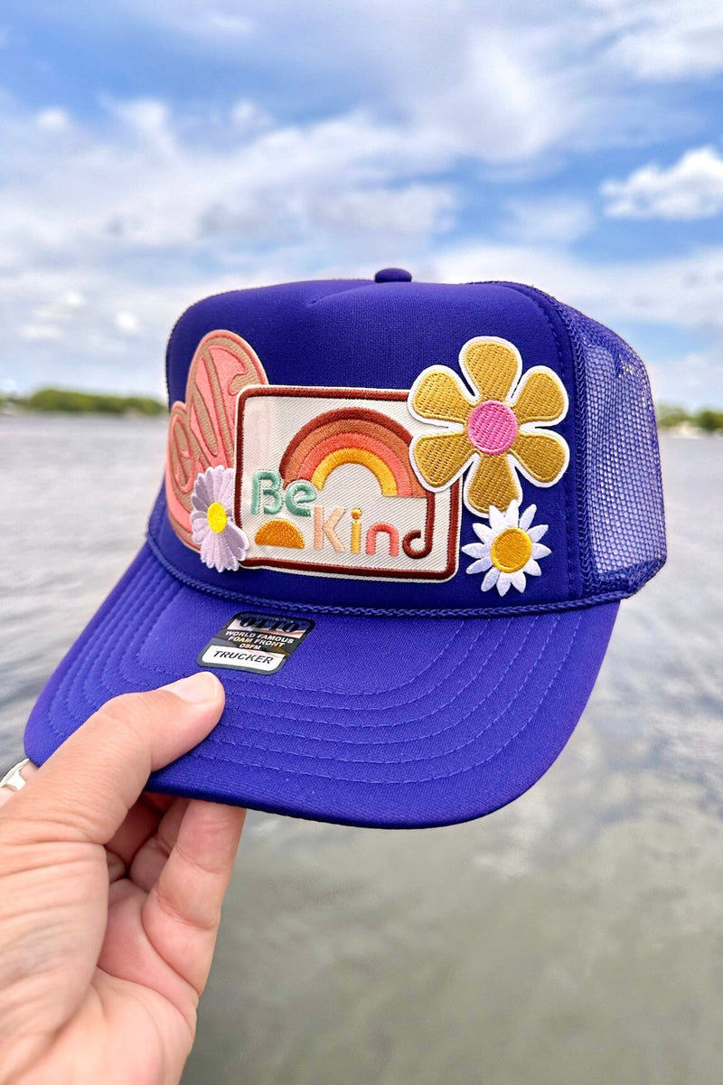 ONE OF A KIND “Be Kind" Trucker Hat Wild Bohemian 